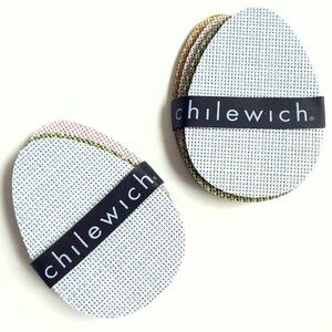 8 Chilewich Easter Egg Coasters 70% Vinyl 30% Polyester NWT 3.5x4.75 Retail $50